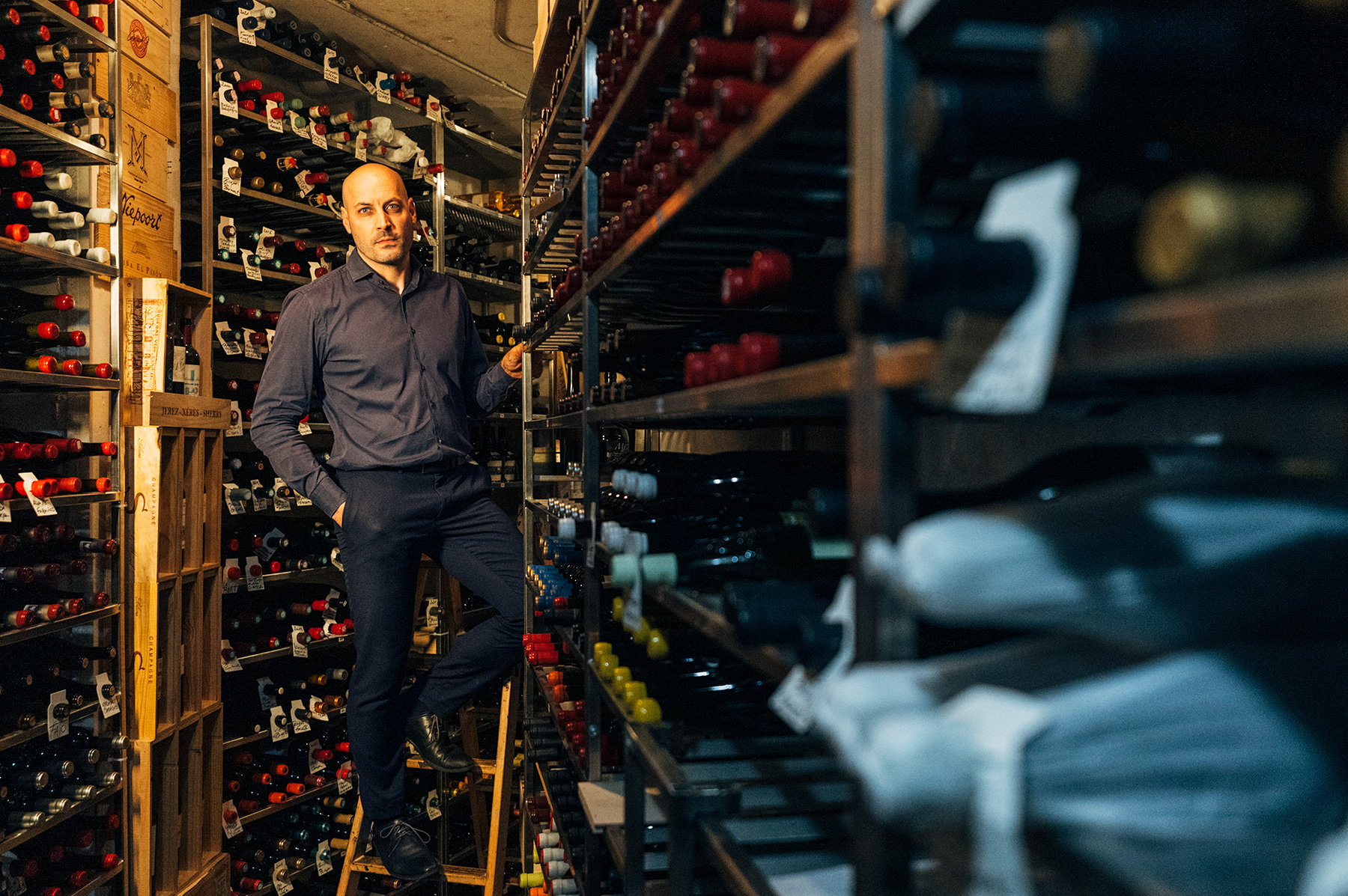 The wine cellar